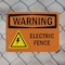 Signmission Electric Fence With Symbol OSHA Warning Sign, Plastic, 10in W x 7in L, 2PK OS-2PACK-WS-P-710-L-12088 - alternate 3